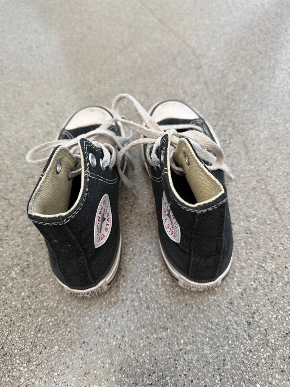 Converse Kids Black and White High-Top Sneakers